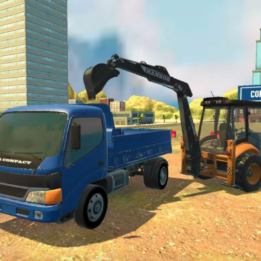 Construction Simulator 2+: мобильный симулятор строительства дорог и управления тяжелой техникой