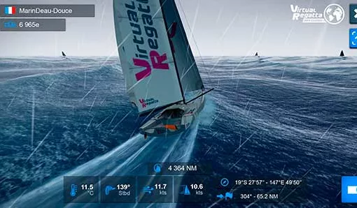 Мобильное приложение симулятор яхты: Virtual Regatta Inshore