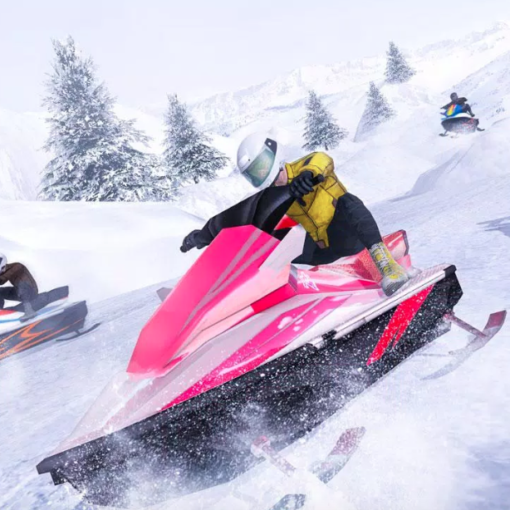 Мобильный симулятор снегохода Offroad Snow Mountain Drive